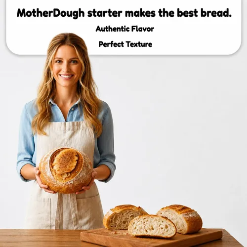 Vista 7 de Motherdough Co. - Iniciador de masa madre - Cultivo iniciador de masa agria antigua y madura viva, fresca y activa, el mejor iniciador de pan