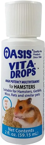 Vista 3 de Oasis Hamster Vita-Drops - Multivitaminas todo en 1, suplemento vitamínico diario que apoya huesos y dientes, articulaciones y digestión saludables