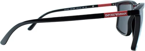 Vista 3 de Emporio Armani Gafas de sol redondas de moda para hombre
