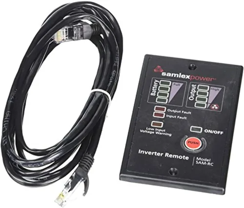 Vista 3 de Samlex America Solar SAM-RC Serie SAM Control remoto opcional, negro