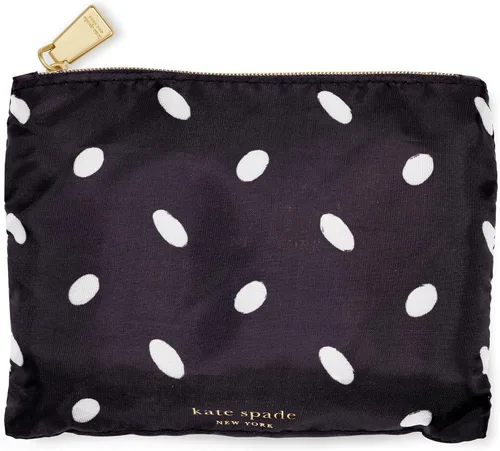 Vista 3 de Kate Spade New York Bolsas reutilizables para productos, bolsa de compras con bolsillo de almacenamiento con cremallera, bolsa de comestibles