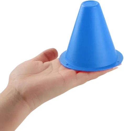 Vista 4 de 10 mini conos, conos de fútbol, barreras de fútbol, soporte de marcador de plástico para fútbol, baloncesto, fútbol, agilidad y entrenamiento