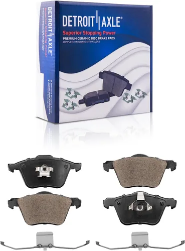 Vista 100 de Detroit Axle - Pastillas de freno traseras para Toyota Prius 2012-2015 Prius Plug-In 2017-2018 Corolla iM 2016 Sion iM 2011-2017 Lexus CT200h