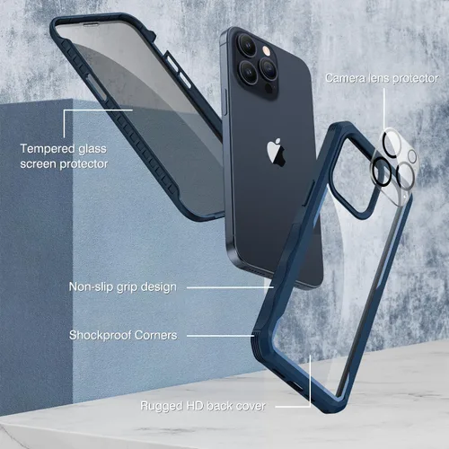 Vista 174 de CENHUFO Funda de privacidad para iPhone 11 Pro, funda de cuerpo completo con protector de pantalla de privacidad de vidrio templado 9H integrado