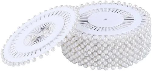 Vista 9 de DECORA 480 piezas de alfileres de costura multicolor rectos para acolchado con cabeza de perla para Navidad y otras manualidades
