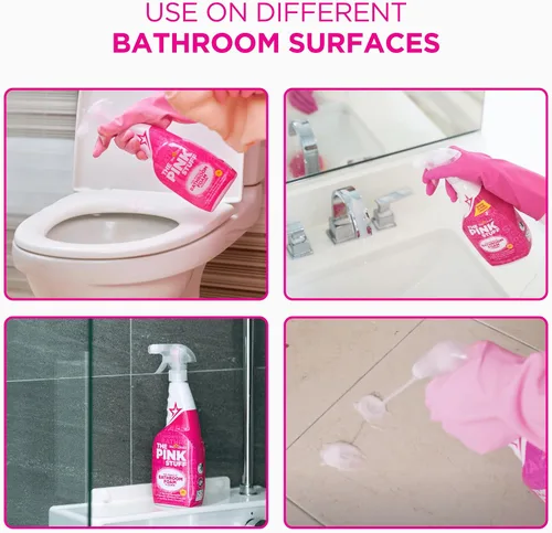 Vista 4 de Stardrops - The Pink Stuff - Paquete de 2 limpiadores de espuma de baño The Miracle de 25.4 fl oz