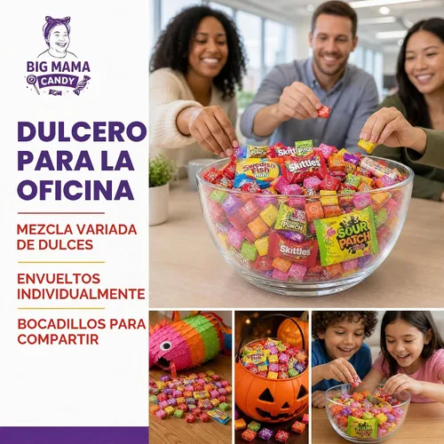 Vista 8 de Big Mama - Bolsa de dulces surtidos envuelta individualmente de 2 libras