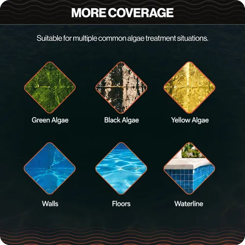 Vista 7 de Swimables Soporte para tablet de piscina Algae Gone - Herramienta quitamanchas de algas para mantenimiento de piscinas - para tabletas de 3