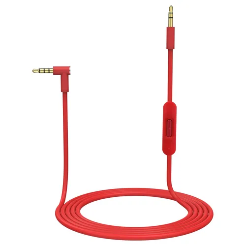 Vista 10 de Cable de audio de repuesto con micrófono en línea y control compatible con auriculares Beats Solo, Studio, Pro, Detox, Wireless, Mixr, auriculares