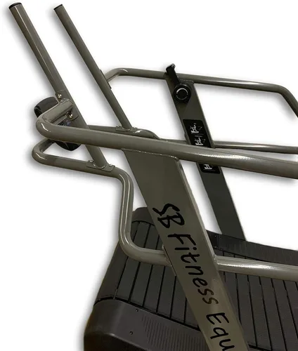 Vista 3 de SB Fitness Equipment CT700 - Cinta de correr de ejercicio comercial curvada autogenerada con 8 niveles de resistencia y pantalla digital frontal