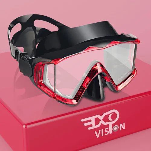 Vista 15 de Máscara de buceo Pano 3 para adultos, máscara de esnórquel de vidrio templado, máscara de natación antivaho sin fugas, gafas de natación con Azul