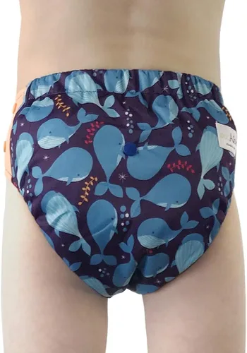 Vista 9 de Pañal híbrido de tela Pantalones de entrenamiento reutilizables o pañales de natación reutilizables recién nacido hasta 10 años