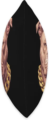 Vista 2 de Elegante almohada americana con collar de cadena dorada
