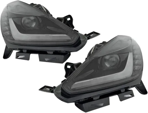 Vista 35 de APA - Conjunto de faros delanteros de repuesto para 2003 2004 2005 03 04 05 Cavalier par de pasajeros derecho y lado izquierdo del conductor Par