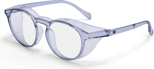 Vista 18 de Gafas de seguridad anti niebla para mujeres y hombres, TR90, lentes de bloqueo de luz azul, transparentes, antiarañazos, protección UV, marco