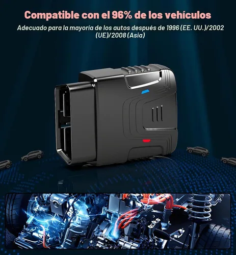 Vista 7 de QYQBOON Escáner OBD2 Bluetooth para automóviles - Herramientas de escaneo OBD2 inalámbricas y lector de códigos para iPhone/Android, herramienta