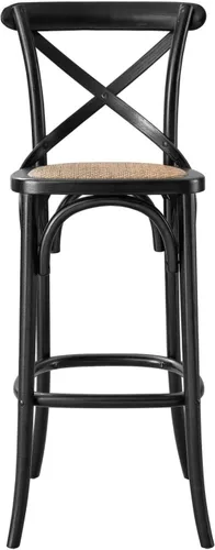 Vista 4 de Modway Taburete Gear Bar en Negro, 19 x 17.5 x 43.5