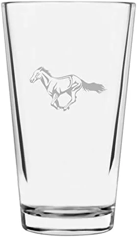 Vista 68 de Shetland Pony (cuerpo) - Vaso de pinta grabado con temática de caballo alternativo de 16 onzas