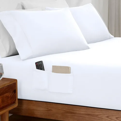Vista 10 de Bare Home Sábana bajera ajustable individual – Doble bolsillo – Microfibra 1800 Premium – Ultra suave sin arrugas – Bolsillo profundo