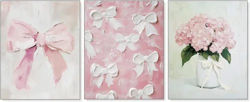 Vista 10 de Pleonox Juego de 4 impresiones artísticas florales de hortensias con lazo azul coqueta verde salvia de 8 x 10 pulgadas, con texto en inglés «How