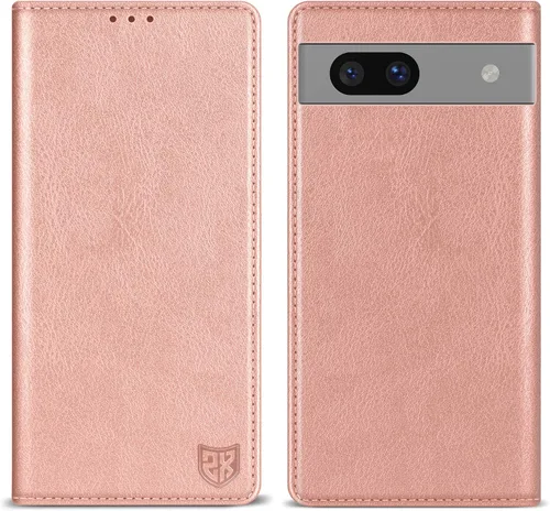 Vista 9 de ZZXX - Funda tipo cartera para Google Pixel 7, magnética fuerte de 6.3 Negro