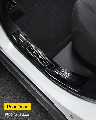 Vista 3 de para RAV4 Protector de Umbral de Puerta Interior de Acero Inoxidable, Compatible con Toyota RAV 4 2019 2020 2021 2022 2023 2024 2025 Accesorios
