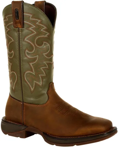 Vista 7 de Durango Botas Rebel Western para hombre Cactus de café