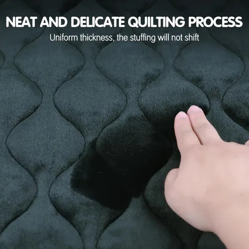 Vista 3 de Furrybaby - Alfombrilla para jaula de perro con base antideslizante lavable a máquina, tapete plano para camita de mascota para dormir