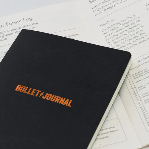 Vista 25 de LEUCHTTURM1917 The Official Bullet Journal Edition 2 - Cuaderno construido para BuJo, tamaño mediano A5 204 páginas de papel de 4.23 oz/m², con guía