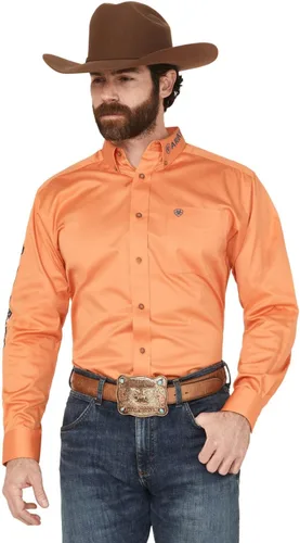 Vista 54 de Ariat Camisa de sarga con logotipo del equipo para hombre