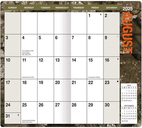 Vista 5 de TURNER LICENSING Realtree 2025 - Planificador de dos años - PF (25998161228)
