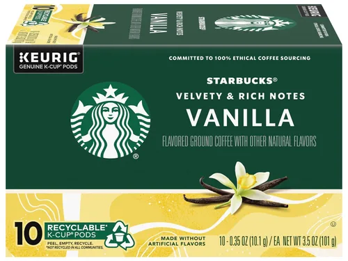 Vista 14 de Cápsulas de café K-Cup de Starbucks, café con sabor caliente o helado, caramelo, 10 cápsulas Keurig Cápsulas K-Cup 100% Arabica para cafeteras