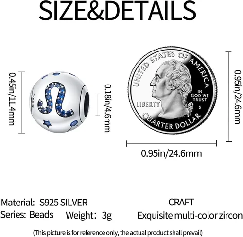 Vista 51 de Pandach 12 dijes de cumpleaños con signo del zodiaco de plata de ley 925 con piedra natal para mujer, pulsera, collar, pulsera, regalo para mujeres
