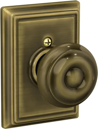 Vista 58 de SCHLAGE F10 GEO 716 Pomo de Puerta Georgiano, Cerradura de Paso para Pasillo y Armario, Bronce Envejecido (Paquete de 4)