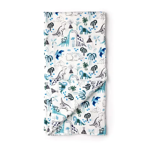 Vista 19 de Loulou Lollipop Manta de muselina para envolver con osos en bicicleta - 70% rayón de bambú, 30% algodón, talla 18-24M, unisex, ligera, para verano