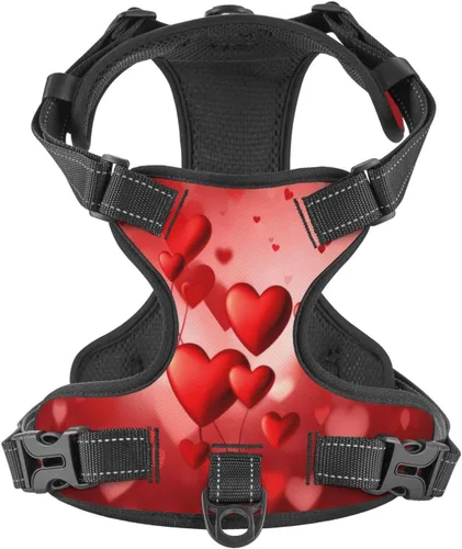 Vista 9 de Dog Harness for Small Dogs with Leash No Pull 2 Leash Clips, Adjustable Soft American Flag and The Eagle Dog Vest Set Small