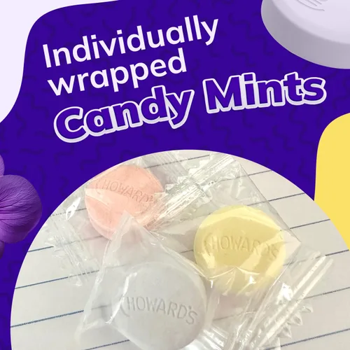 Vista 4 de Choward's Bolsa de dulces Violet Mints Sabor aromático audaz Perfecto para viajes, compartir y regalar Caramelos nostálgicos vintage Bolsa
