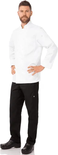 Vista 4 de Chef Works Le Mans - Abrigo de chef para hombre