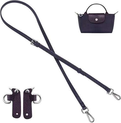Vista 14 de Jiesinlov Correa de Hombro de Cuero para Bolso de Repuesto, Kit de Conversión Ajustable para Bandolera Compatible con Mini Bolso Antracita