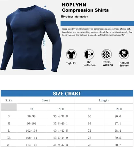 Vista 6 de HOPLYNN Paquete de 45 camisetas de compresión de entrenamiento para hombre, manga largacorta, camiseta atlética para deportes