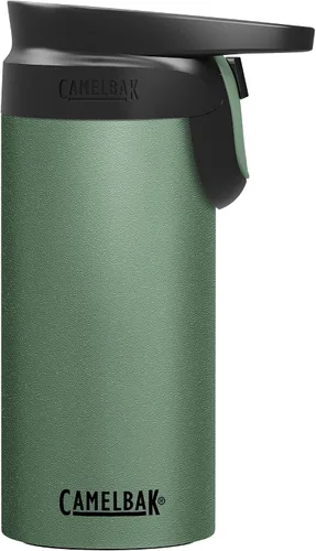 Vista 23 de CamelBak Forge Flow - Taza de viaje aislada de acero inoxidable, color negro, 16 onzas