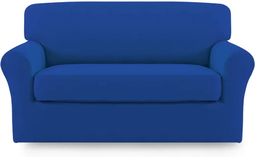 Vista 52 de Easy-Going - Funda elástica de microfibra de 2 piezas para sofá, funda suave de elastano, lavable, parte inferior elástica, protector para muebles