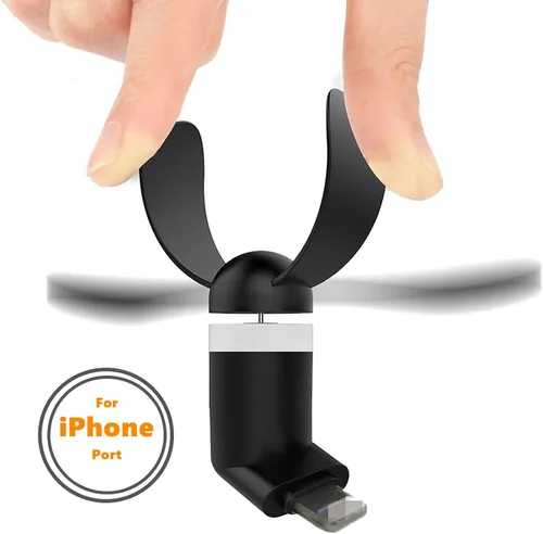 Vista 3 de Ventilador de teléfono celular para iPhone, compatible con iPhone 4/5/6/6S/7/8 Plus, X, XS Max, XR, 11/12/13/14 Mini Plus Pro Max SE 2/3,