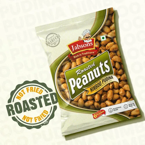 Vista 5 de Jabsons Cacahuetes tostados, Nimboo Pudina, 4.94 oz (paquete de 6)