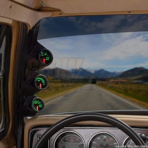 Vista 2 de Vaina de tres pilares GlowShift 1986-1993 para Dodge Ram Cummins