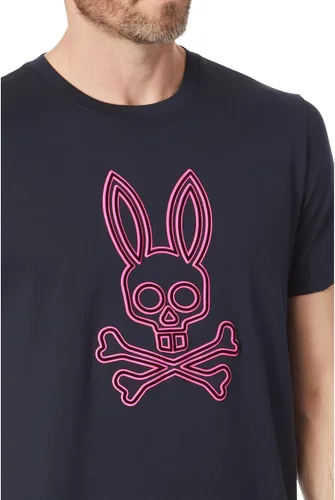 Vista 3 de Psycho Bunny Dixon Flocking Graphic Tee