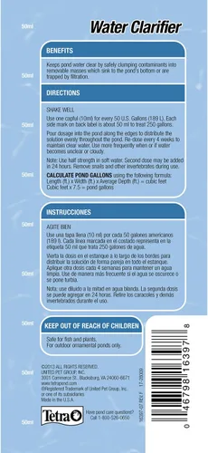 Vista 3 de Tetra Clarificador de agua de estanque, 16.9 onzas, trata 2, 500 galones