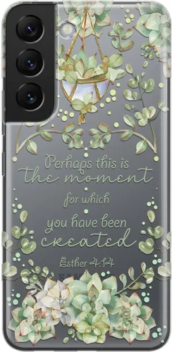 Vista 16 de Funda para teléfono compatible con Samsung Galaxy S25 S24 S23 Ultra S22 Plus S21 FE S20 Note 20 Funda transparente Escritura versículo bíblico We