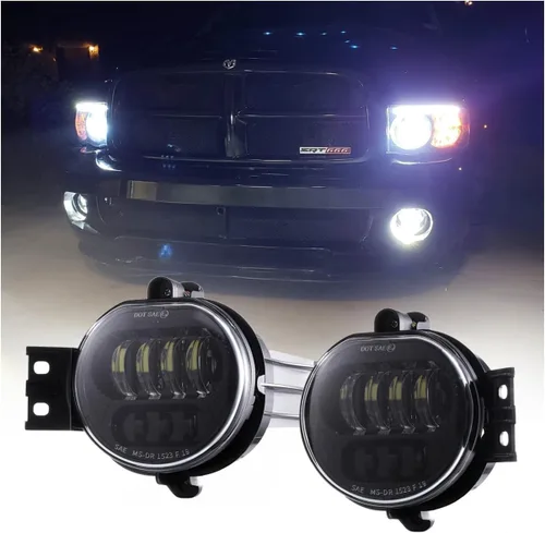 Vista 8 de Z-OFFROAD Conjunto de luz antiniebla LED aprobada por DOT compatible con Dodge Ram 1500 2002 2003 2004 2005 2006 2007 2008 Dodge Ram 2500/3500