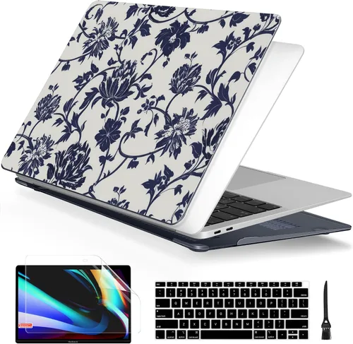 Vista 5 de Batianda Funda personalizable para MacBook Air M1 de 13 pulgadas modelo A2337 A2179 A1932 versión 2021 2020 2019, carcasa rígida pintada en 3D